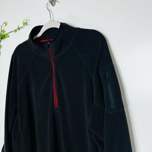 Alpine Design Black Fleece 1/2 Zip Pullover Jacket - Picture 2 of 8